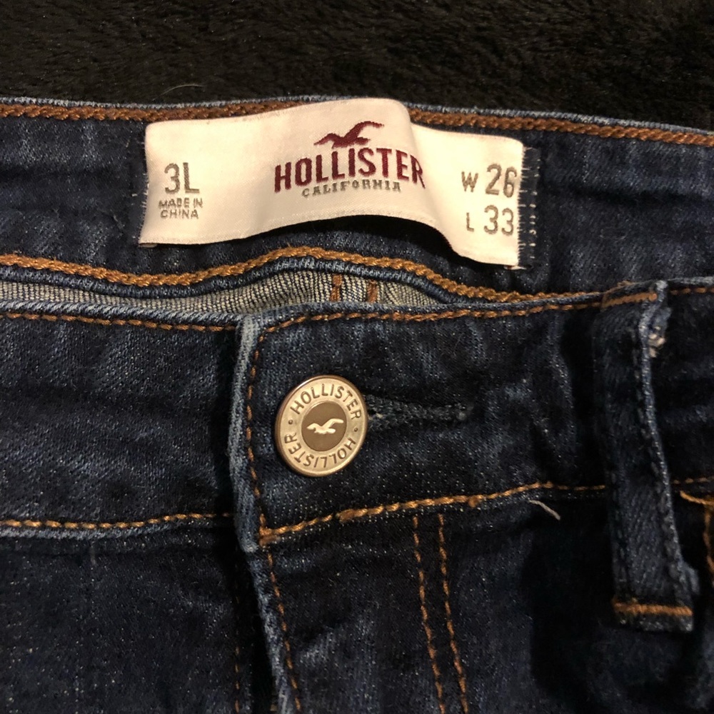 Hollister Low Rise Dark Jeans 3L 26W 33L